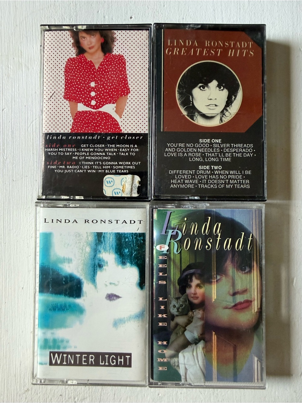 Linda Ronstadt Cassette Bundle - Mixed Cover Colors